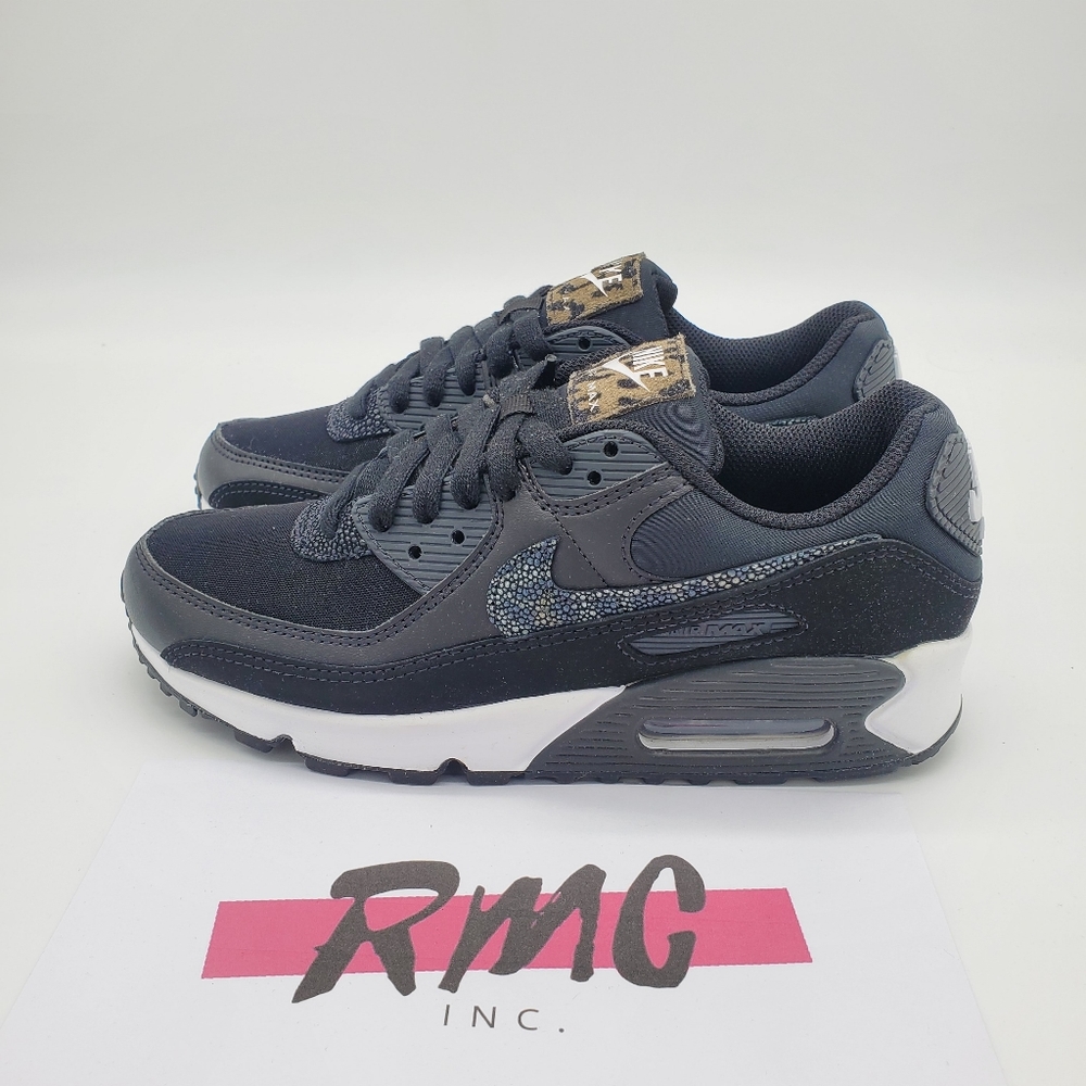 Nike Women's Air Max 90 White Black Safari PRM